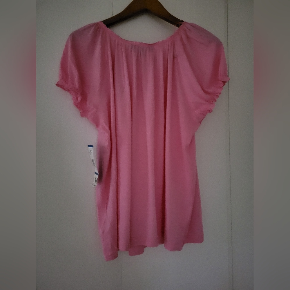 NWT Jones New York Signature Dusty Rose Pink Top Sz XL - Picture 2 of 4